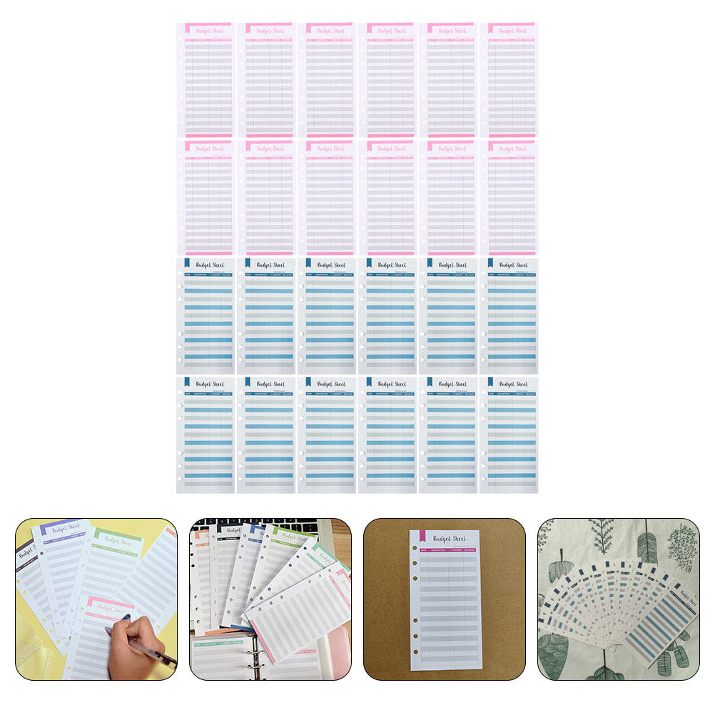 Home Office Expenses - 24Pcs Cash Budget Sheets Expense Tracking
