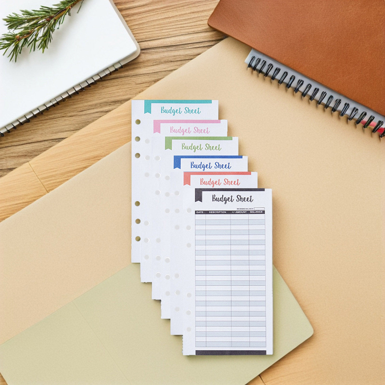 Home Office Expenses - 24Pcs Budget Planner Cards Budget Binder