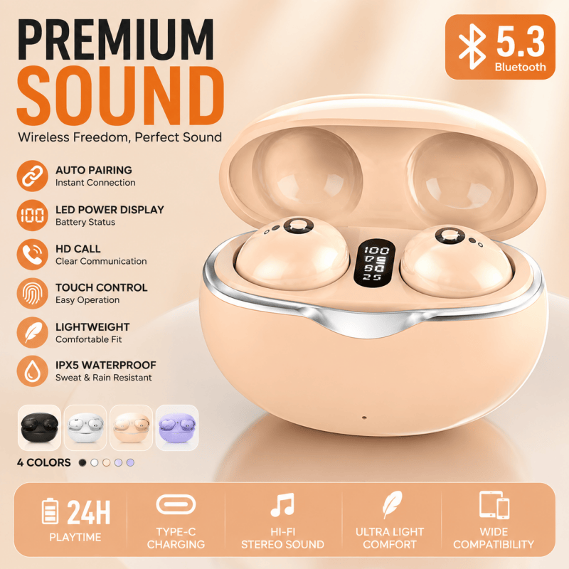 Home Office Of Amazon - New Hot Mini Invisible Headphones TWS