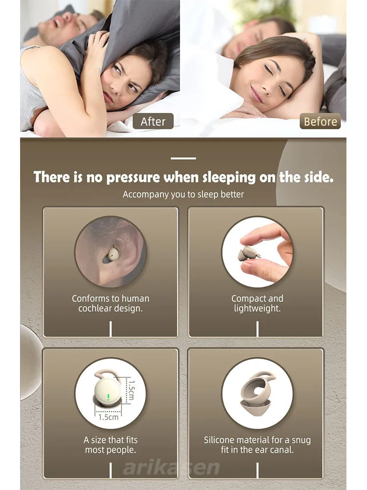 Sleep Earbuds invisible Small  - Home Office Of Amazon recension och pris