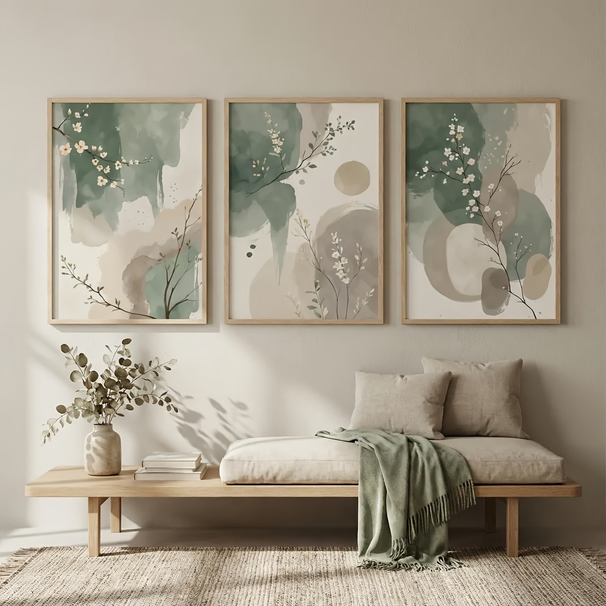 3pcs Japanese-Style Plant Canv - Home Office Inspiration recension och pris