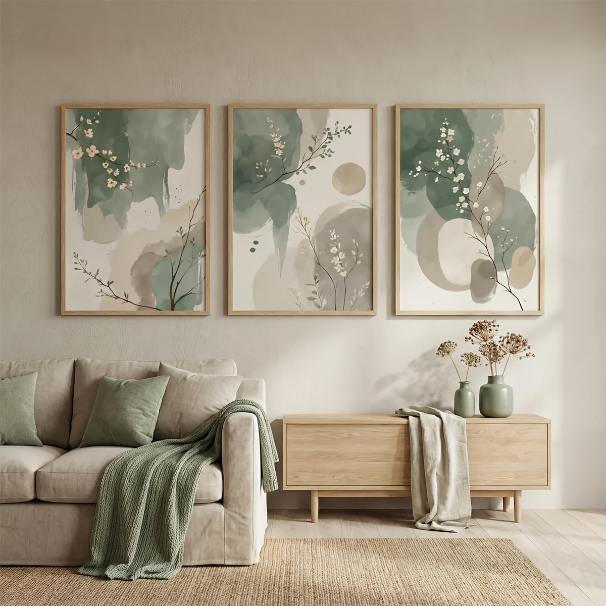 3pcs Japanese-Style Plant Canv - Home Office Inspiration recension och pris