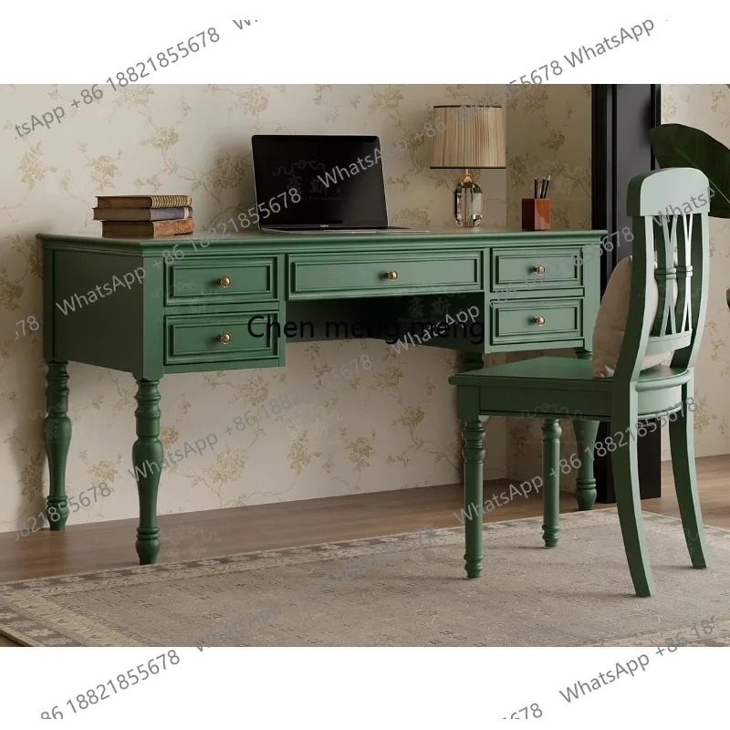 E136  Vintage Style Two-in-One - Home Office With Two Desks recension och pris
