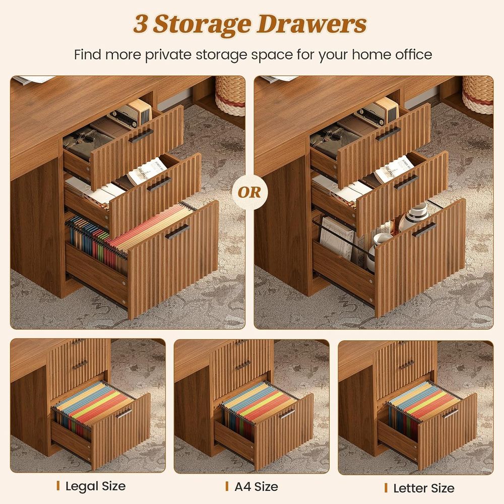 96.5 Computer Desk with Desks, - Home Office With Two Desks recension och pris