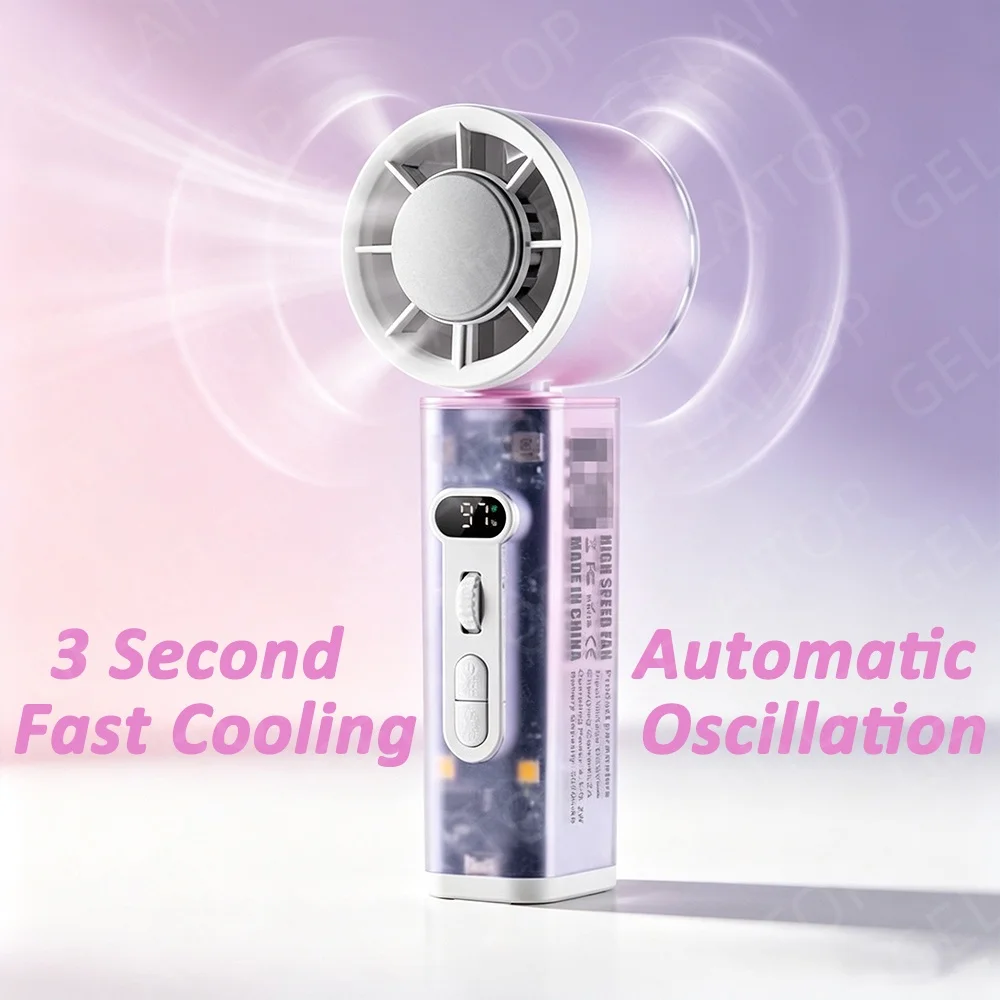 2026 Portable Handheld Fan Aut - Home Office Jobs recension och pris