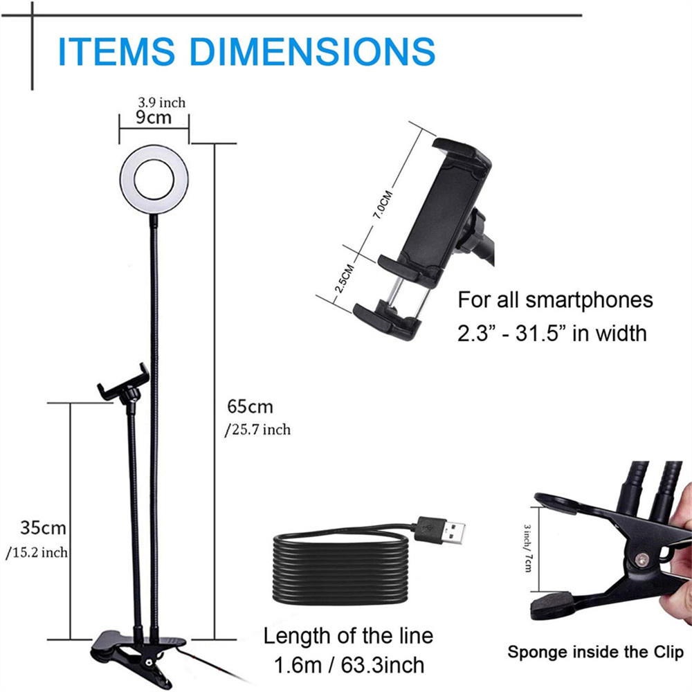 Universal Flexible Mobile Phon - Home Office Lamp recension och pris