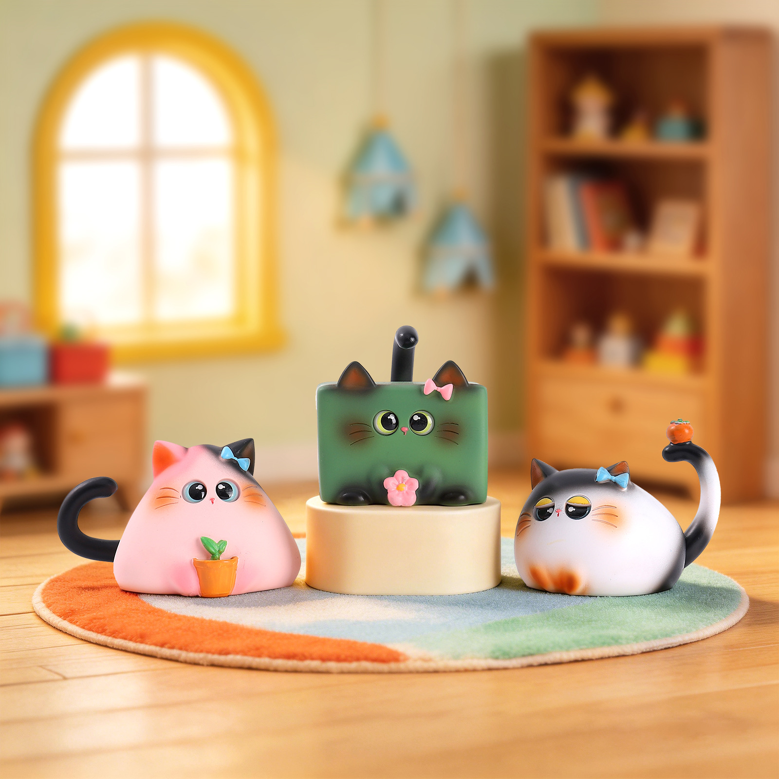 Blind Box Cat Figurine Resin C - Home Office Jobs recension och pris