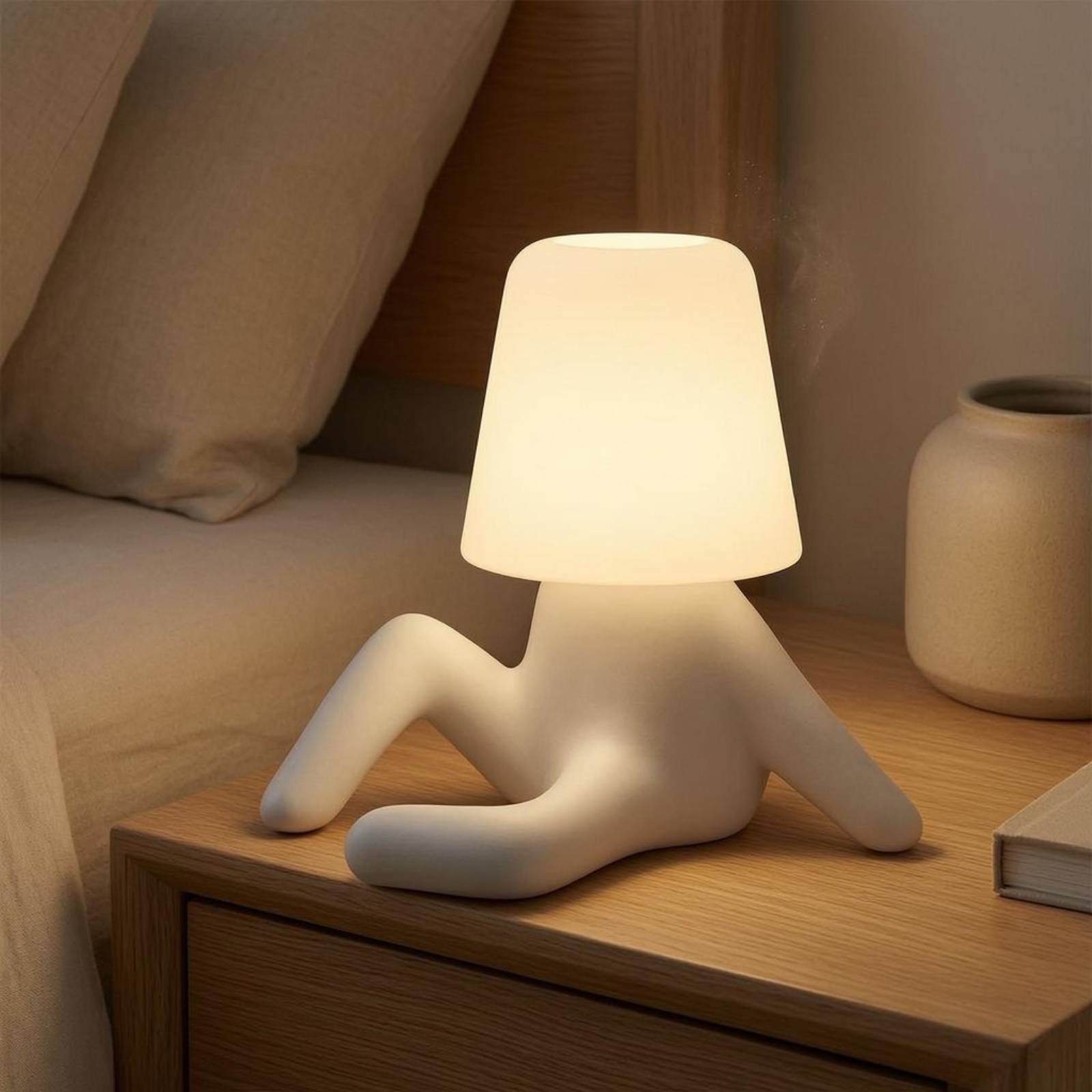 Sitting Figure Lamp ABS Resin  - Home Office Lamp recension och pris