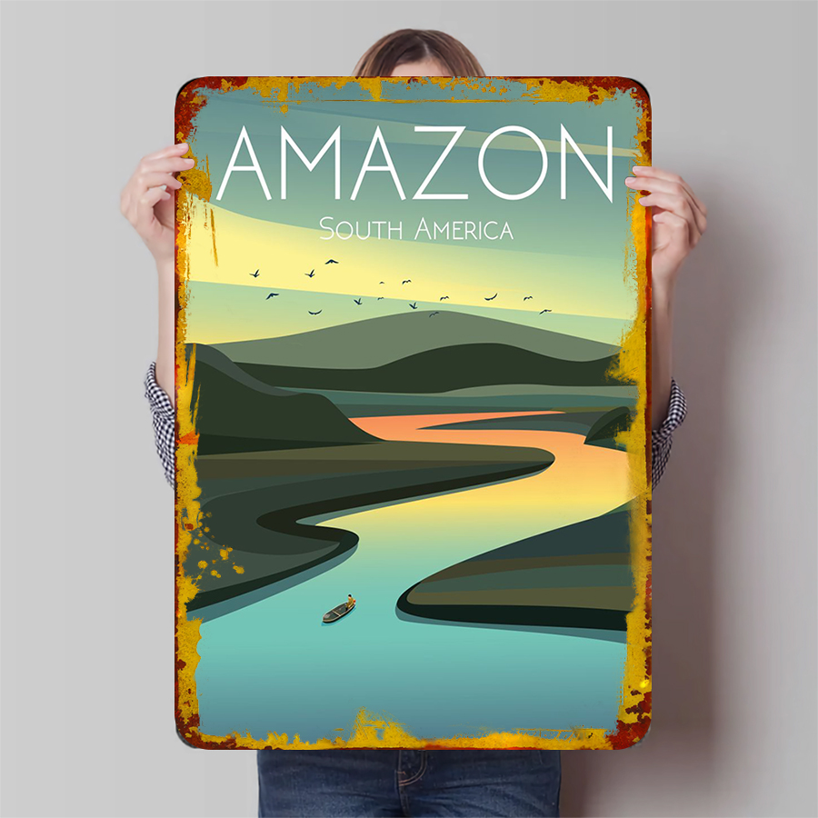 Amazon River Landscape Metal W - Home Office Of Amazon recension och pris