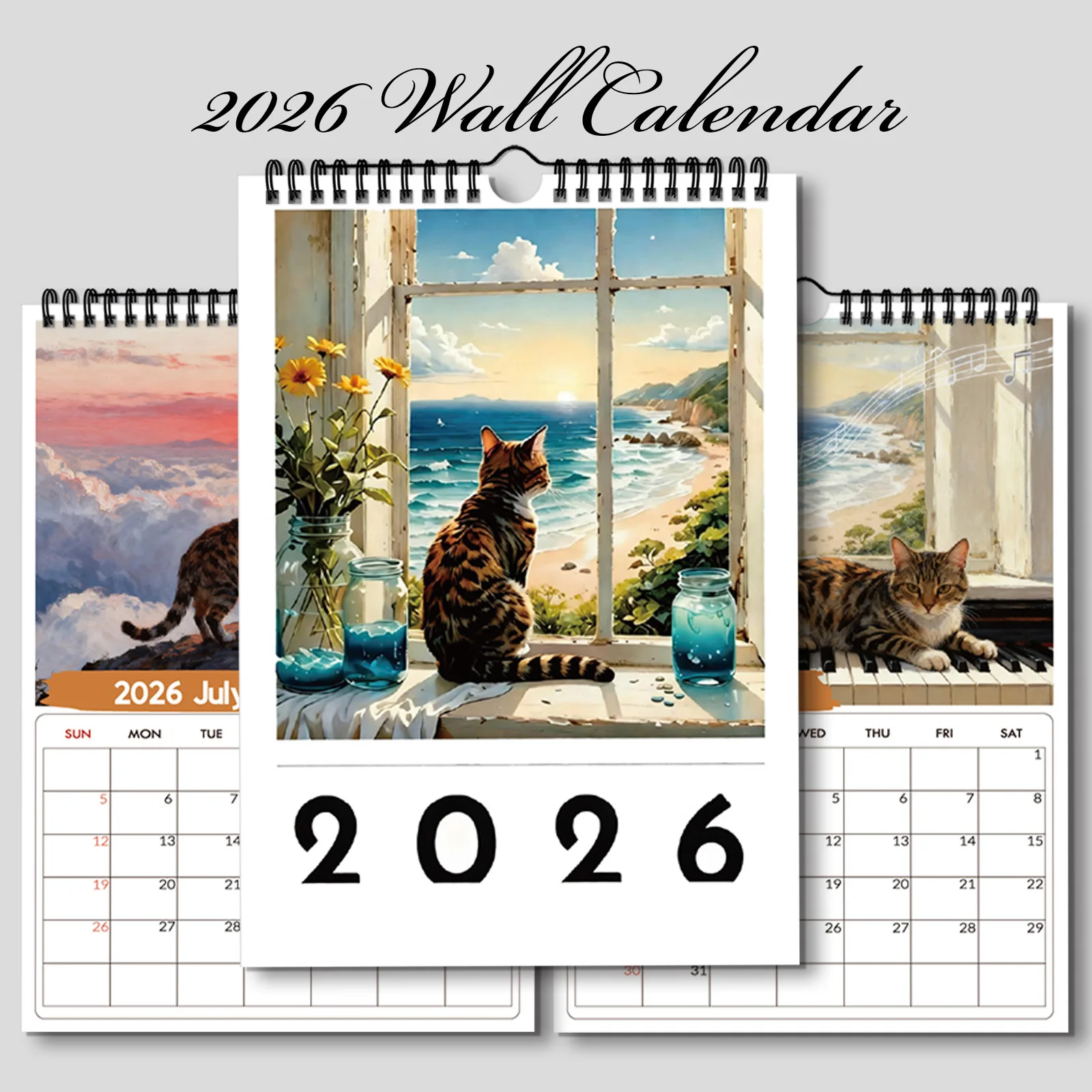 1PC 2026 Wall Calendar, Window - Home Office With View recension och pris