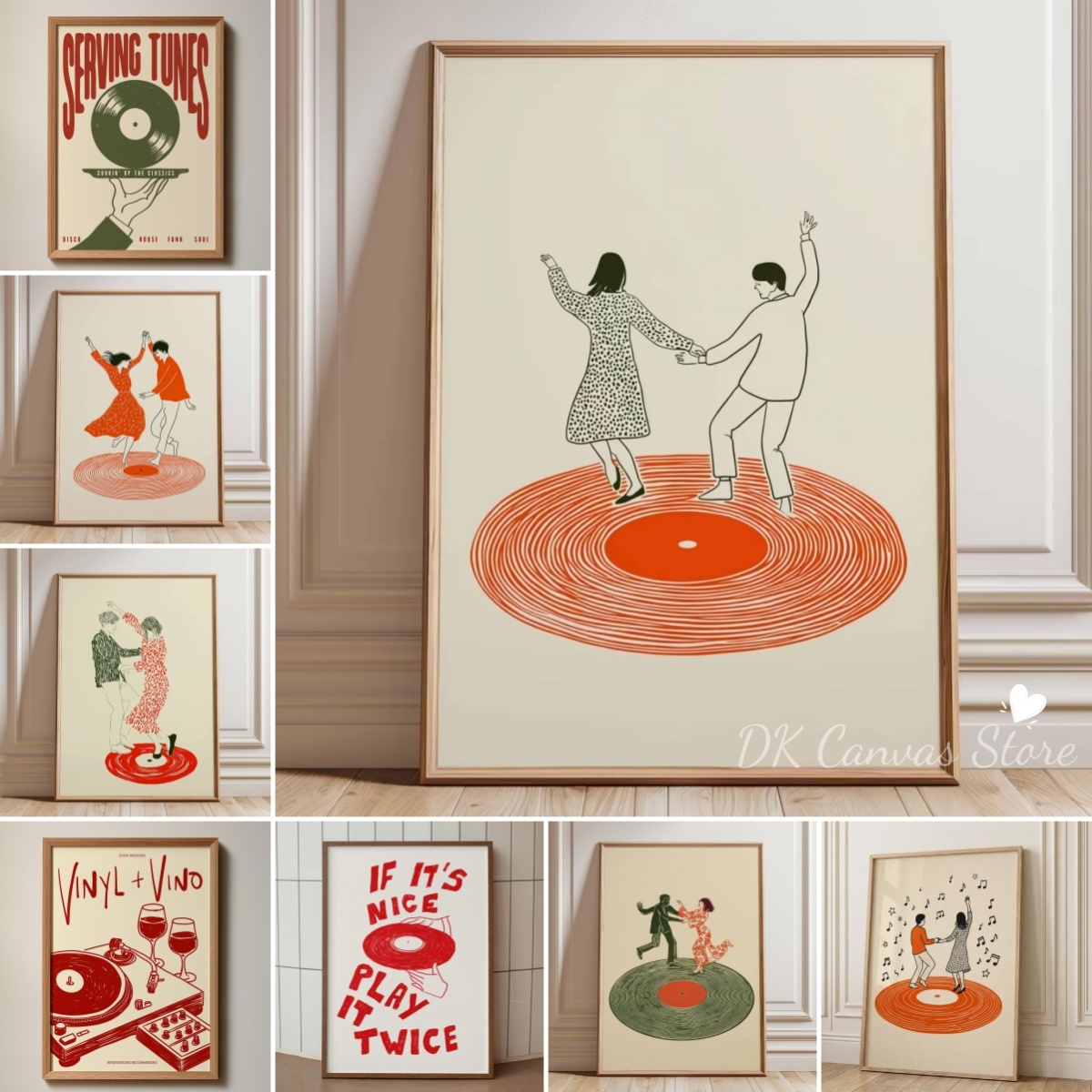 Retro Record Player Dancing Co - Home Office Inspiration recension och pris