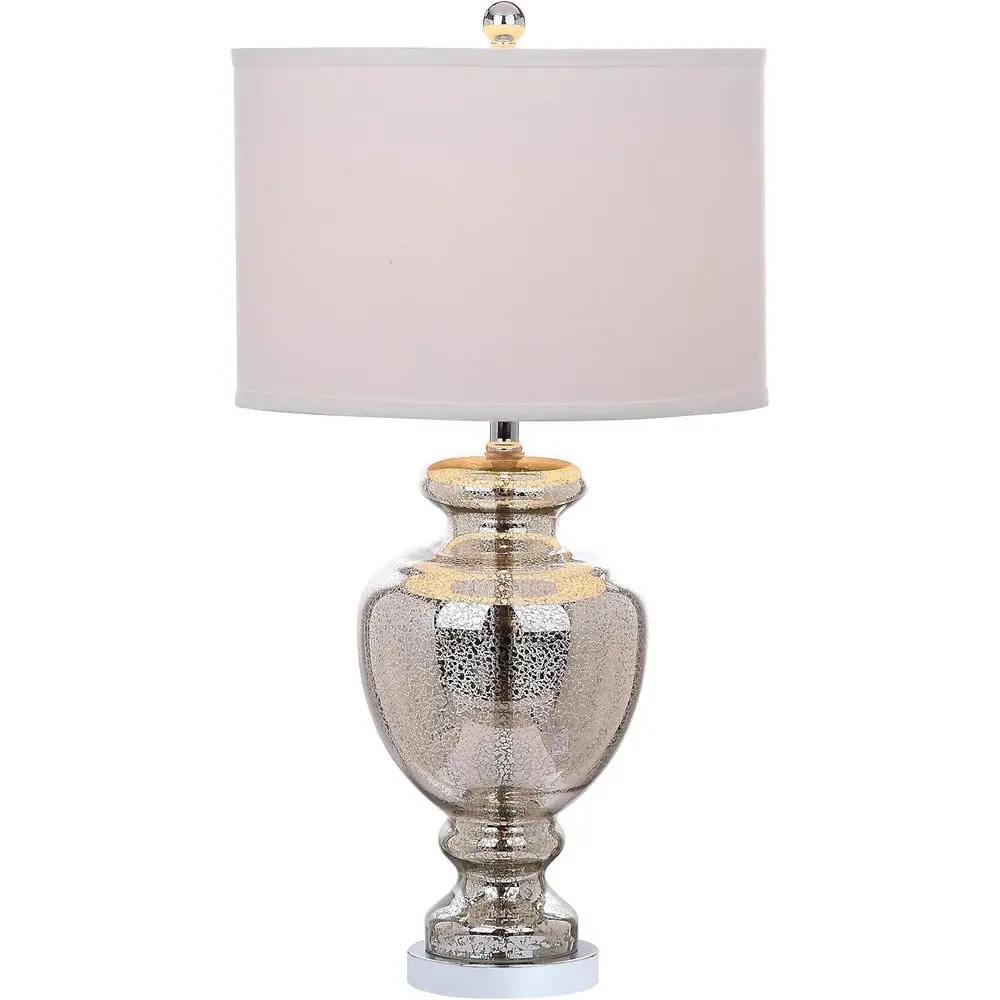 Mercury Silver Crackle Glass 2 - Home Office Lamp recension och pris