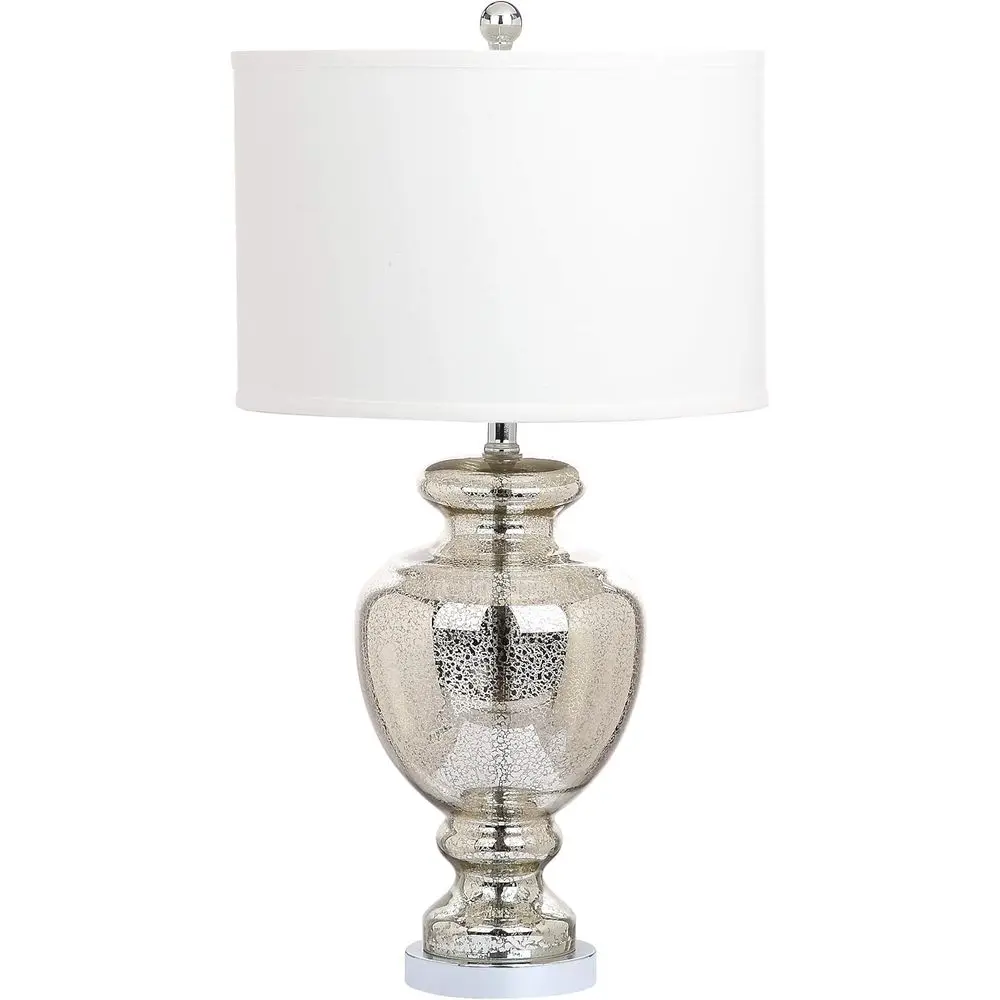Mercury Silver Crackle Glass 2 - Home Office Lamp recension och pris
