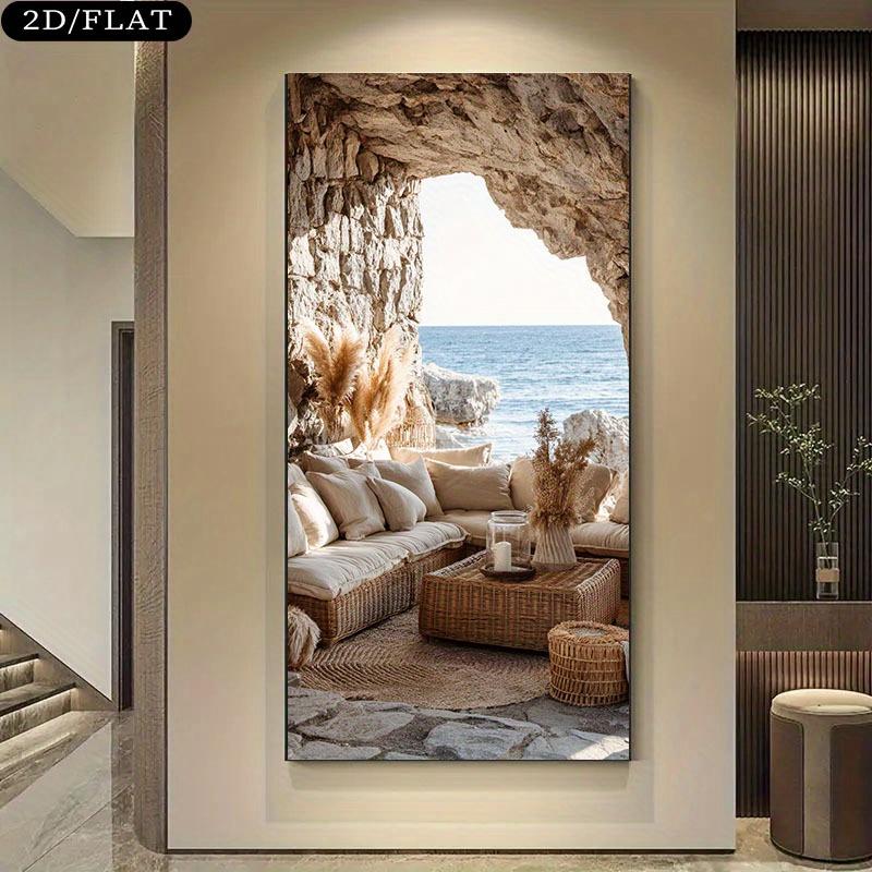 Extra Large Coastal Beach Cave - Home Office With View recension och pris