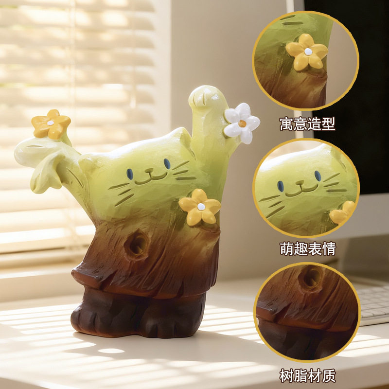 Mao Pai Cat Tree Shaped Blind  - Home Office Jobs recension och pris