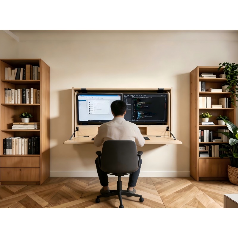 Space Saving Home Workstation  - Home Office With Two Desks recension och pris