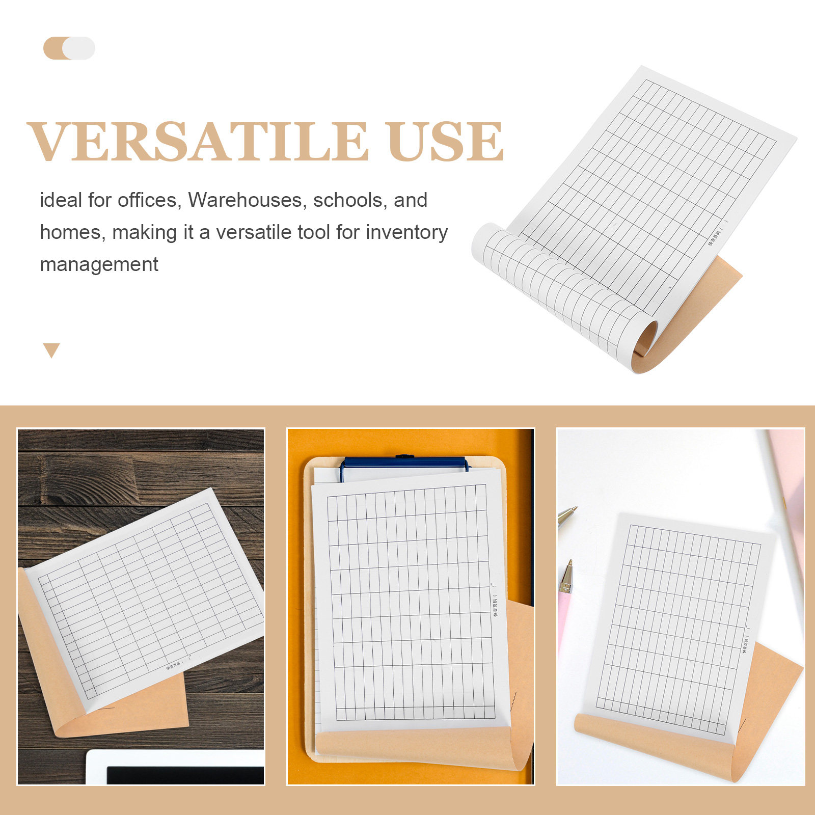 Blank Grid Inventory Ledger Bo - Home Office Expenses recension och pris