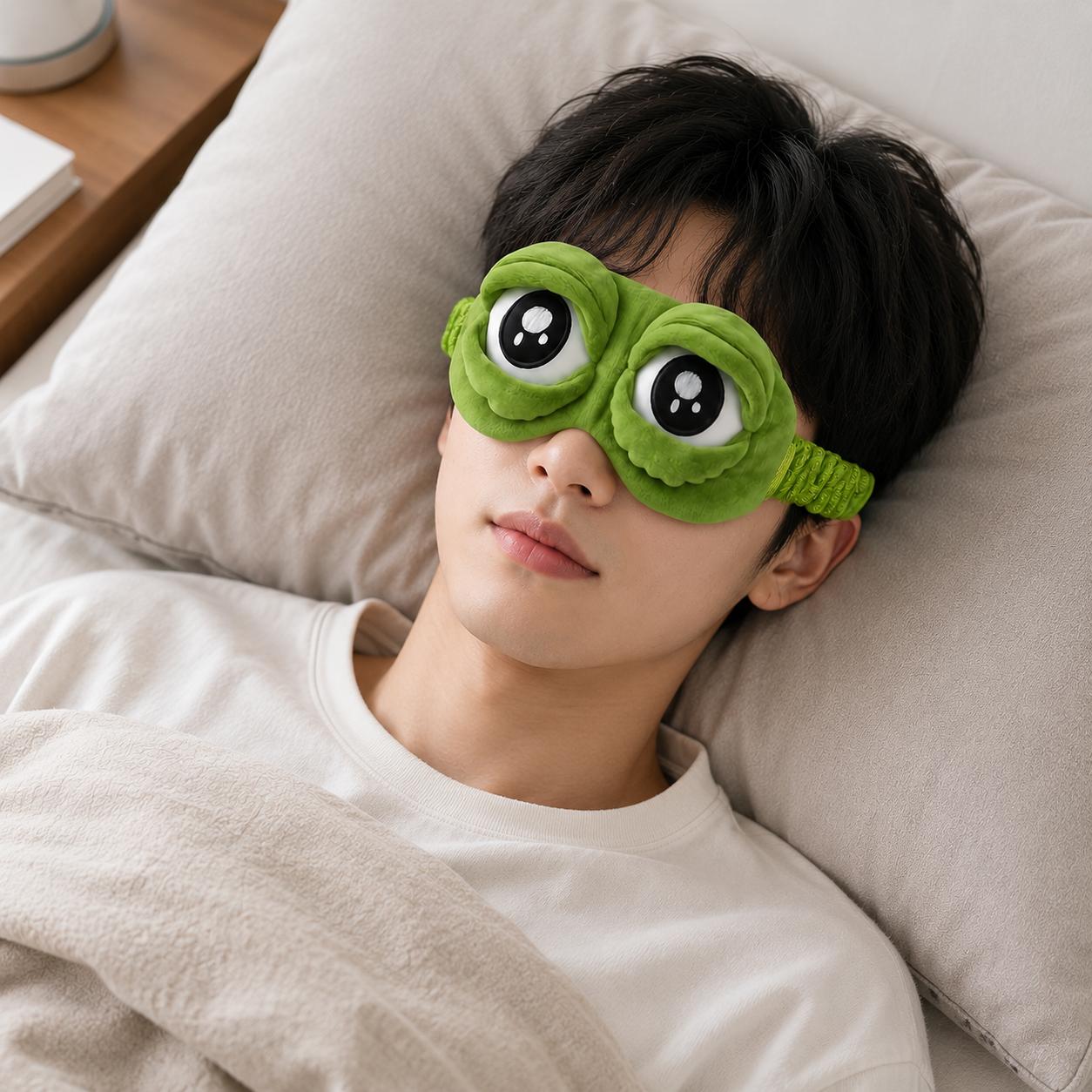 Sleep Eye Mask 3D Cute Frog Fu - Home Office Inspiration recension och pris