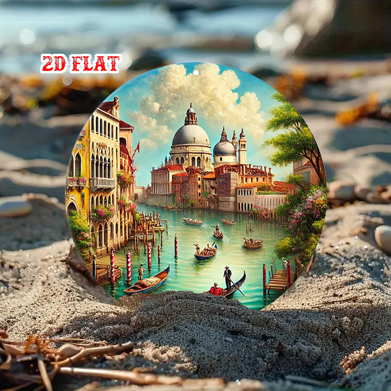 2D Flat, Venice Scene Round,Go - Home Office With View recension och pris