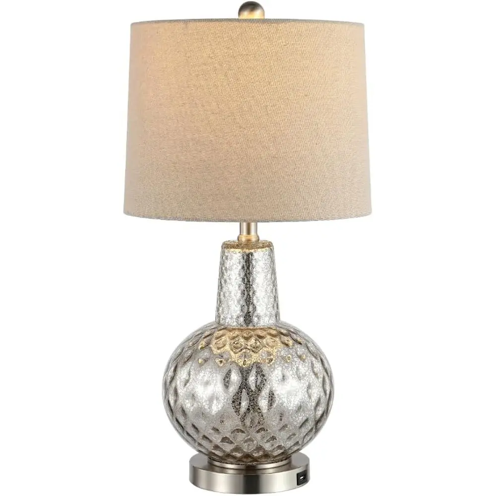 24-inch Silver/Ivory Shade LED - Home Office Lamp recension och pris