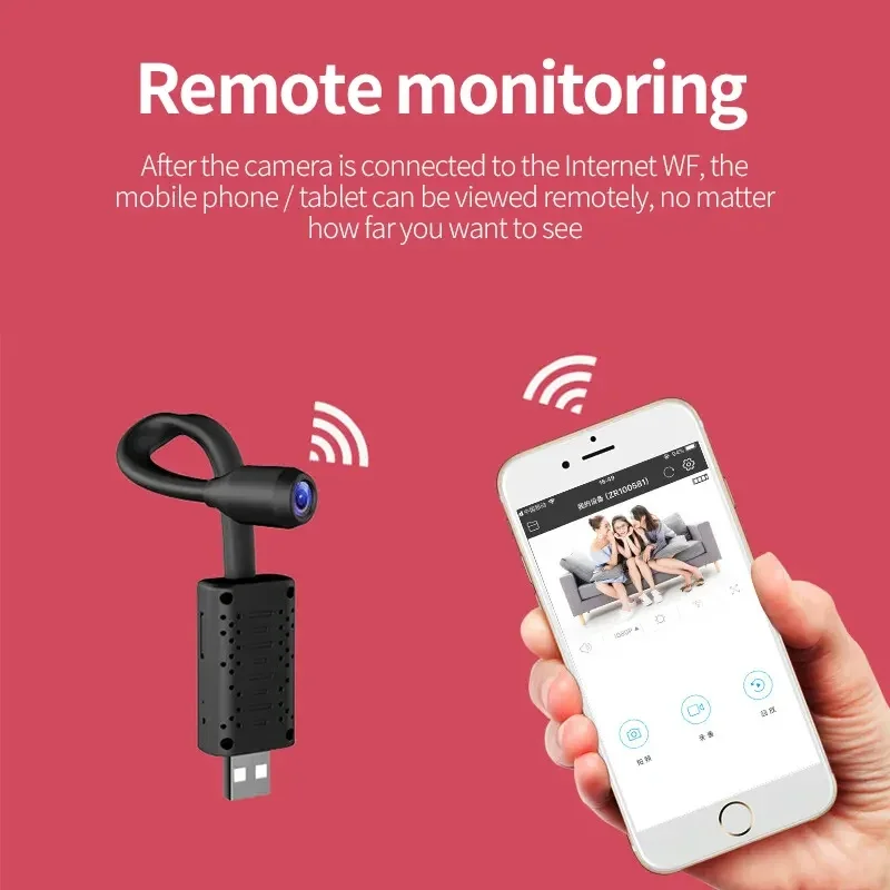 4K Mini USB WiFi Camera Portab - Home Office With View recension och pris