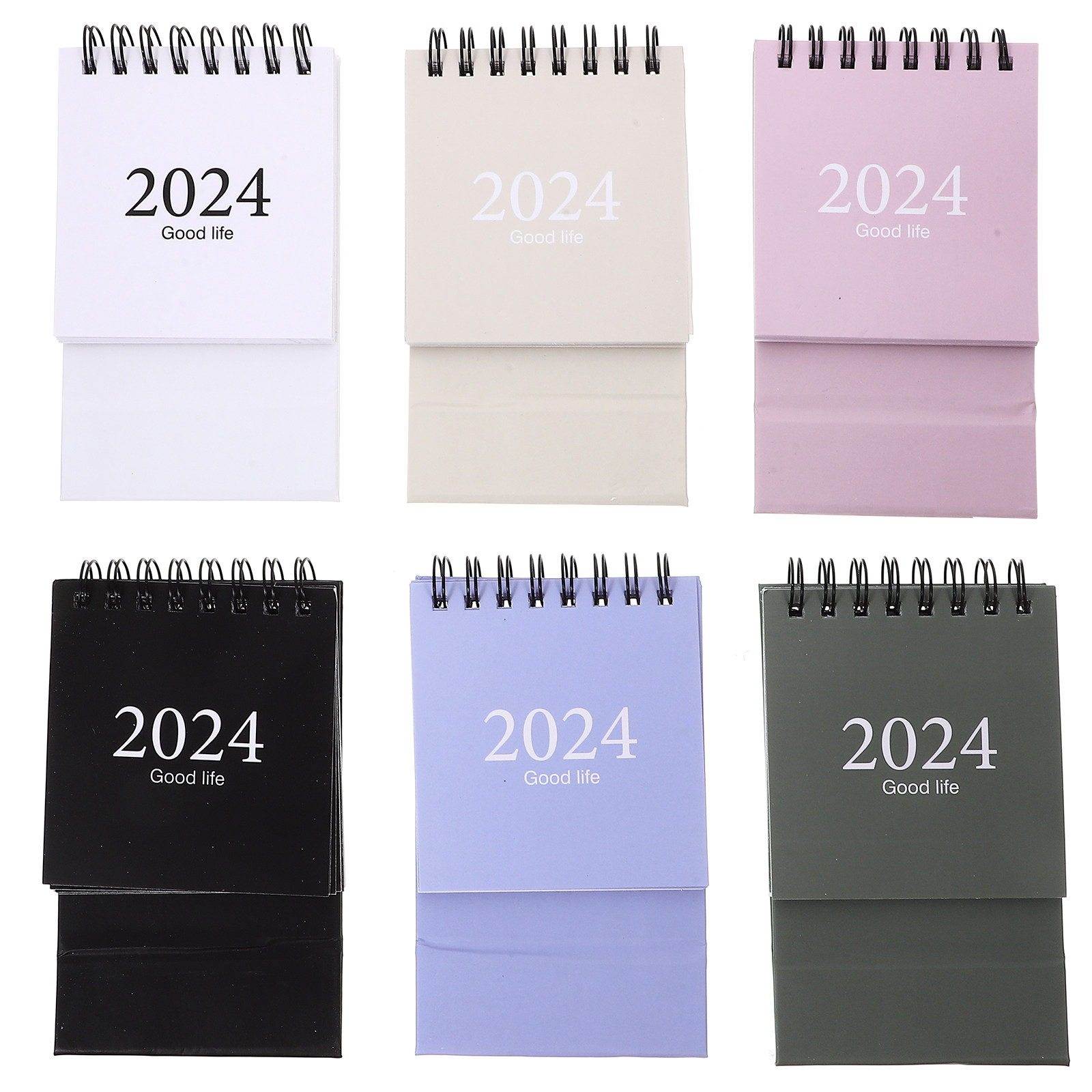6Pcs Mini Spiral Desk Calendar - Home Office 2024 recension och pris